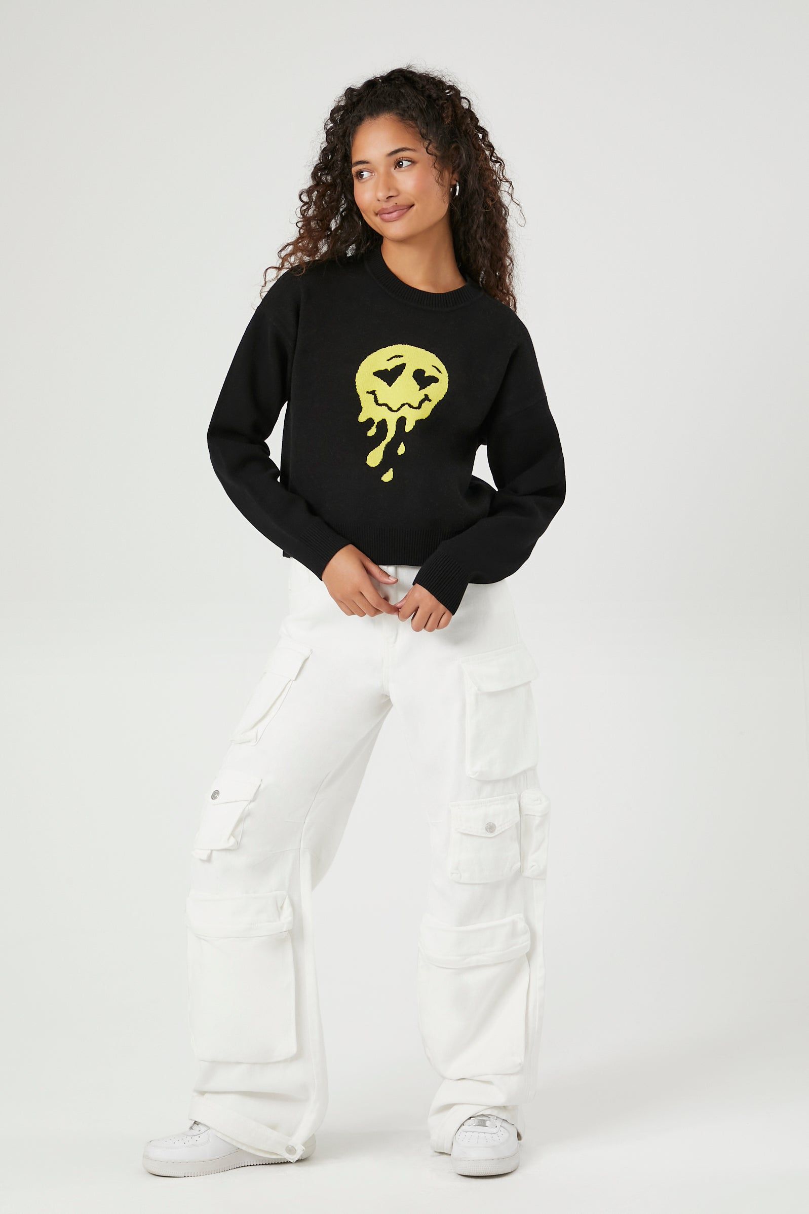 Chandail à imprimé Smiley fondant sold by Urban Planet product image thumbnail 4