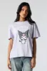 Purple Kuromi Graphic Boyfriend T-Shirt sold by Urban Planet