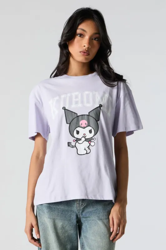 Purple Kuromi Graphic Boyfriend T-Shirt sold by Urban Planet