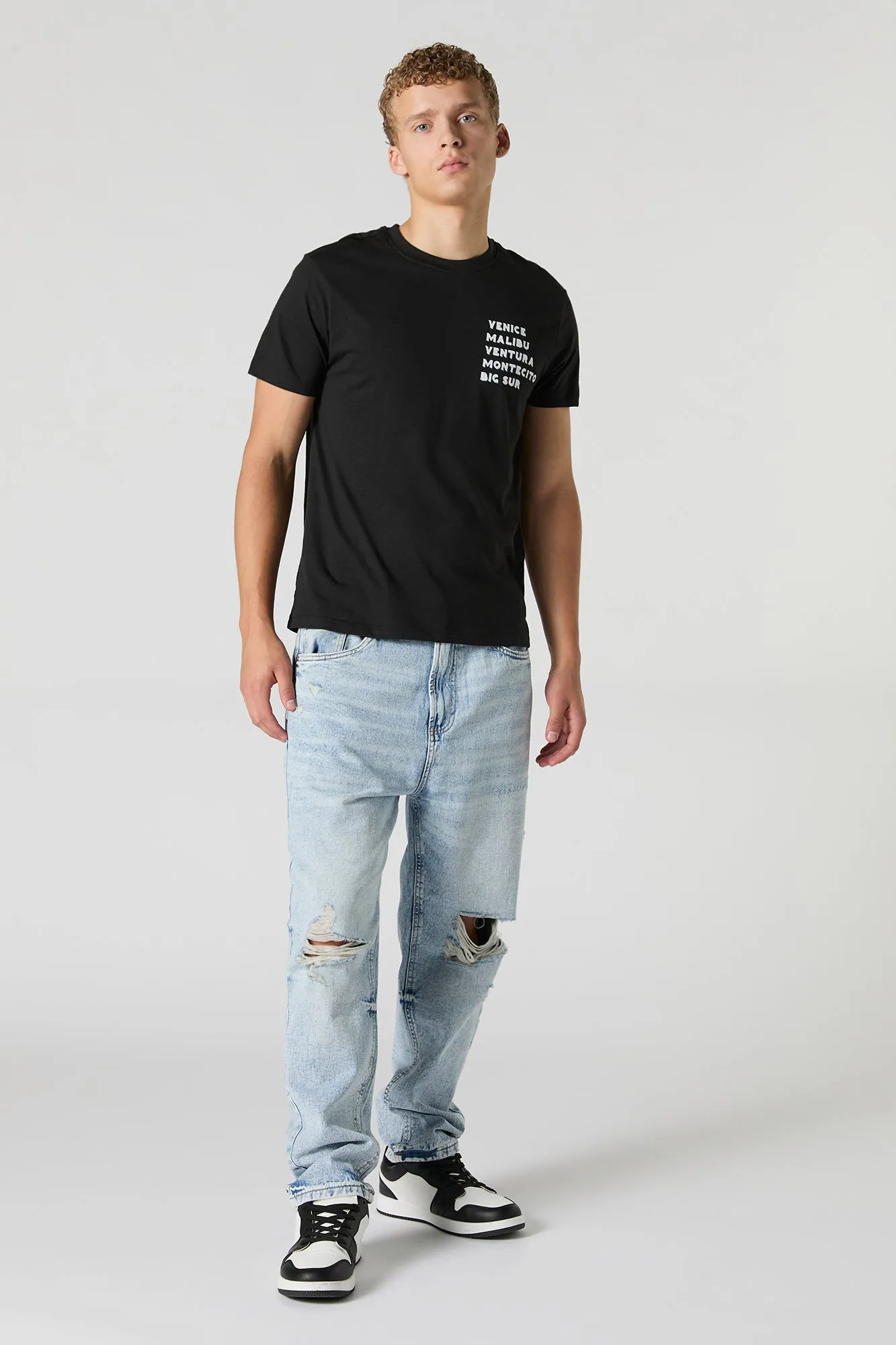 T-shirt à imprimé California Cities sold by Urban Planet product image thumbnail 3