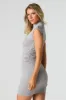 Minirobe profilée ruchée avec col cheminée sold by Urban Planet