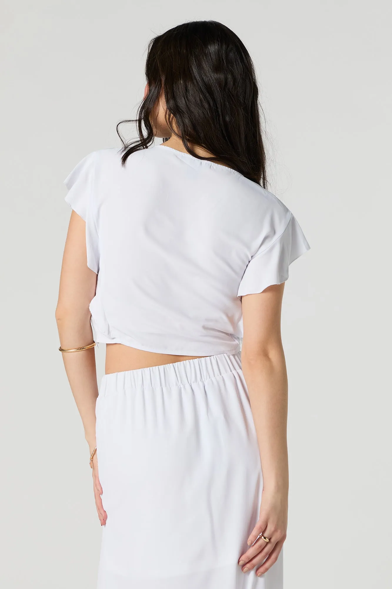 Haut court volanté à taille coulissante sold by Urban Planet product image thumbnail 5