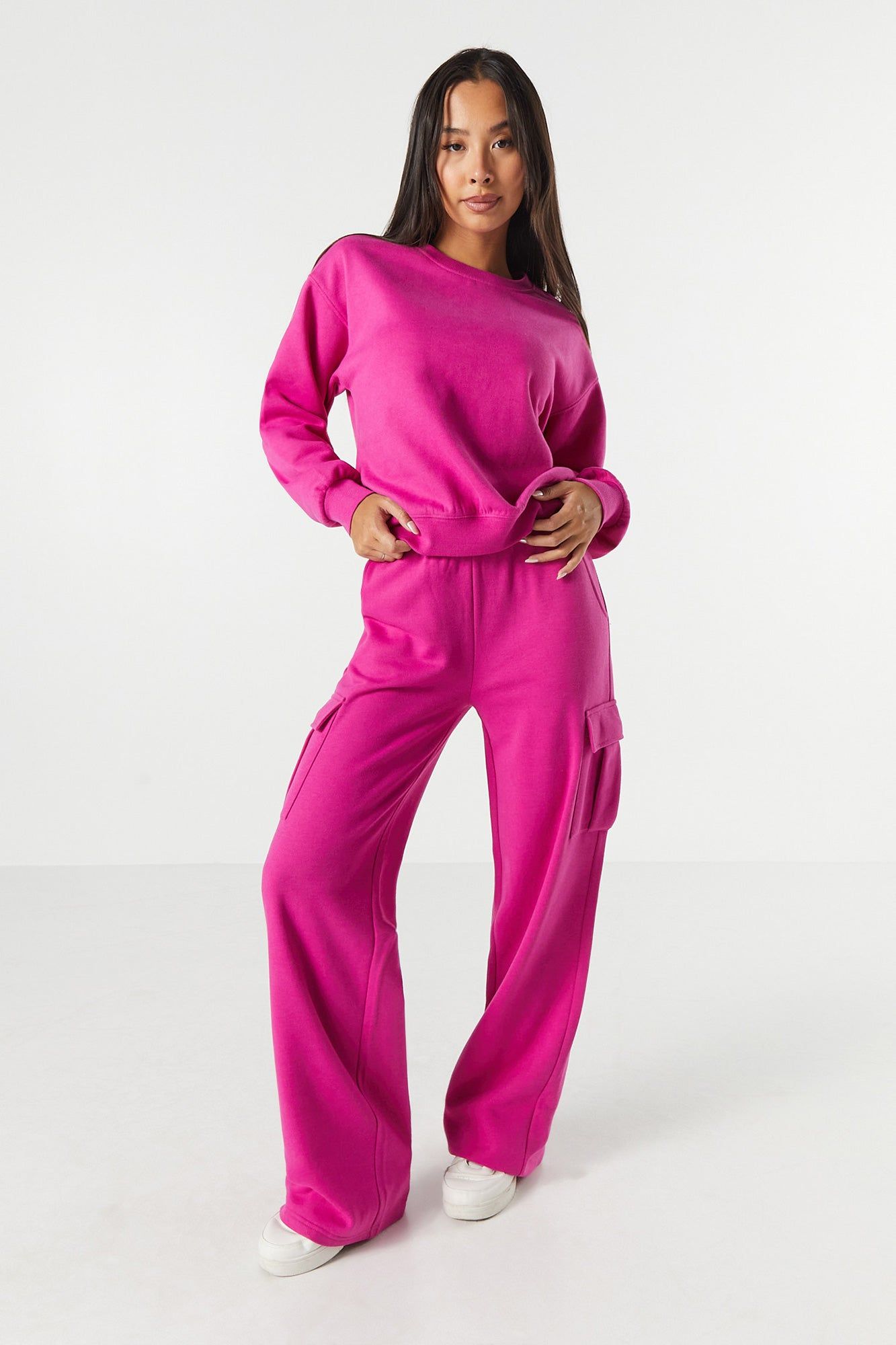 Fleece Oversized Crewneck Sweatshirt sold by Urban Planet product image thumbnail 5