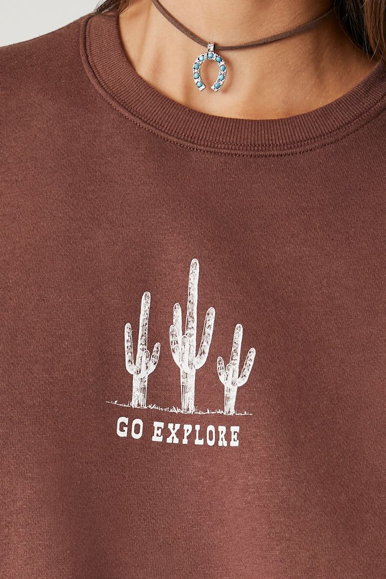 Chandail à imprimé Go Explore sold by Urban Planet product image thumbnail 5