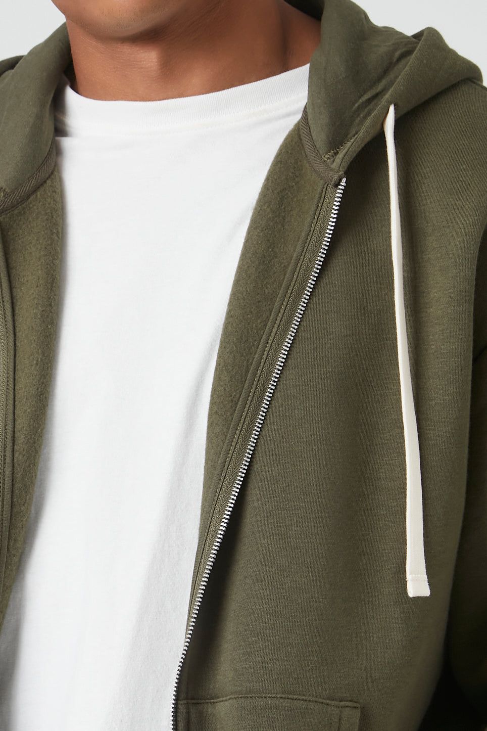 Fleece Zip-Up Hoodie sold by Urban Planet product image thumbnail 5