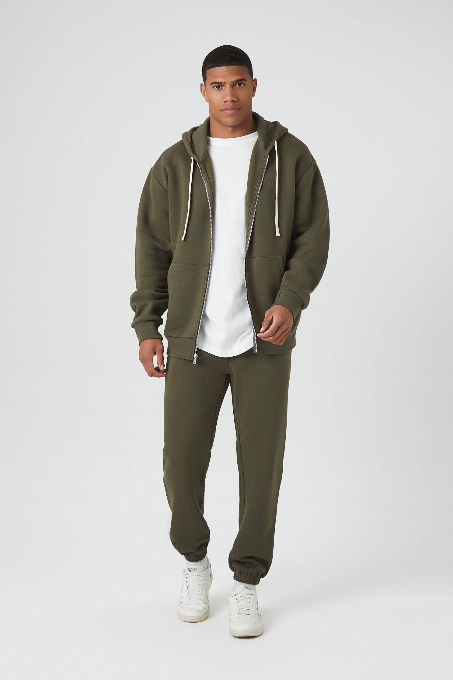 Fleece Zip-Up Hoodie sold by Urban Planet product image thumbnail 4