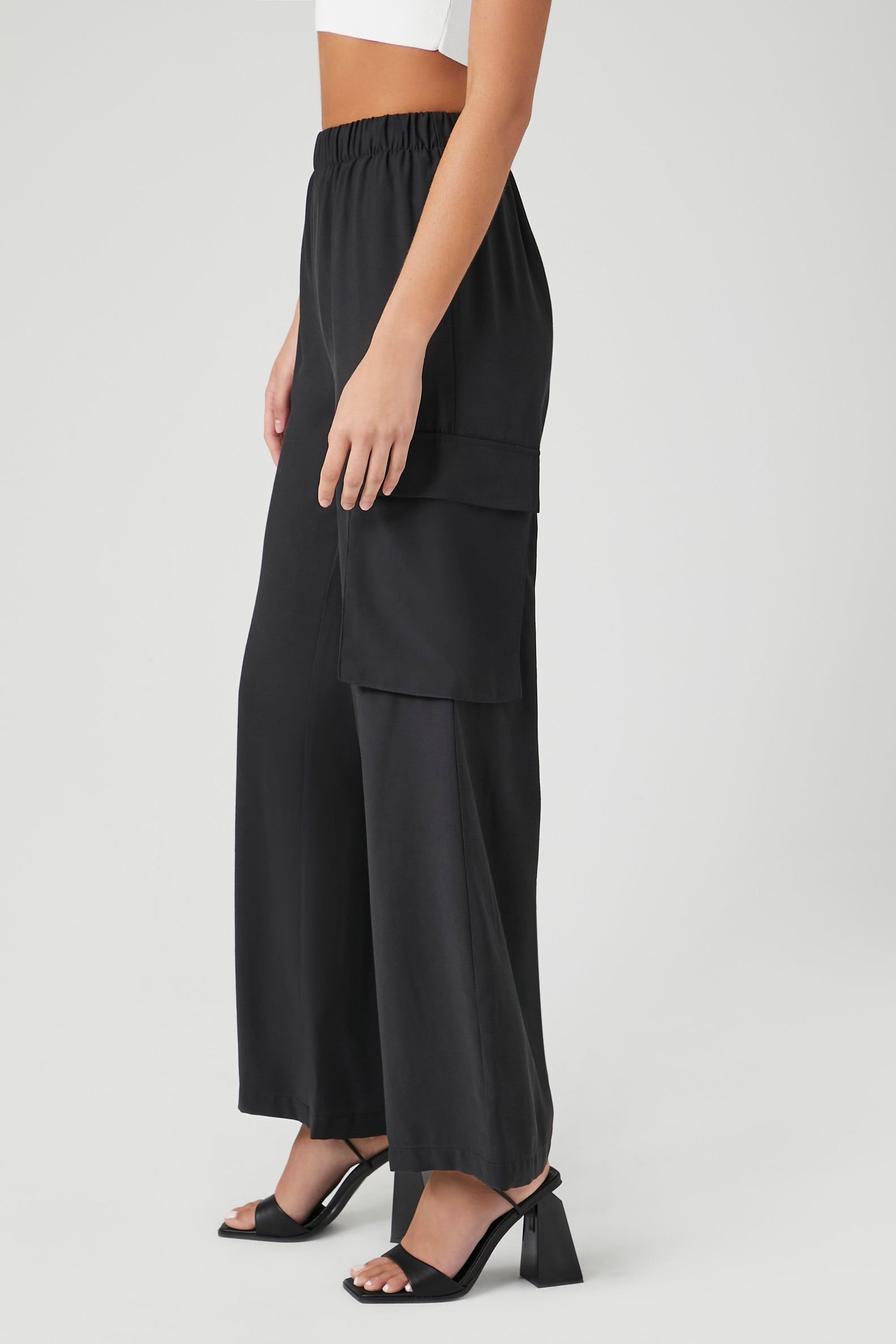 Wide Leg Poplin Cargo Pant sold by Urban Planet product image thumbnail 3