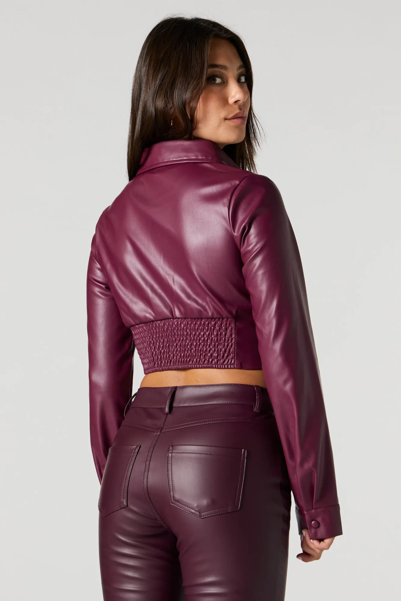 Haut corset boutonné en similicuir sold by Urban Planet product image thumbnail 5