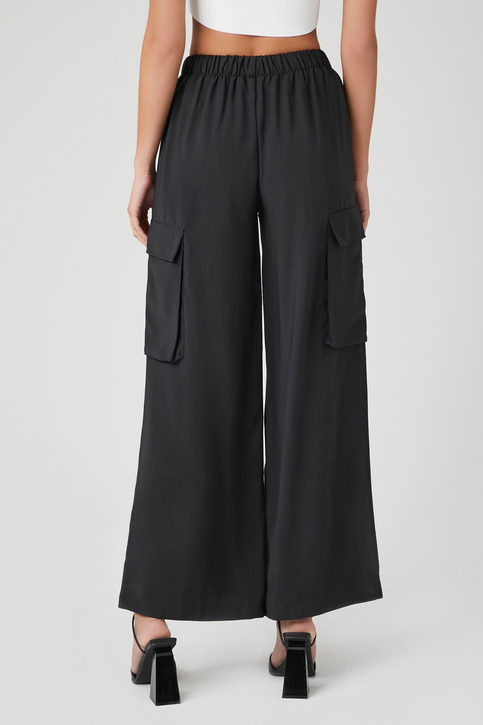 Wide Leg Poplin Cargo Pant sold by Urban Planet product image thumbnail 4