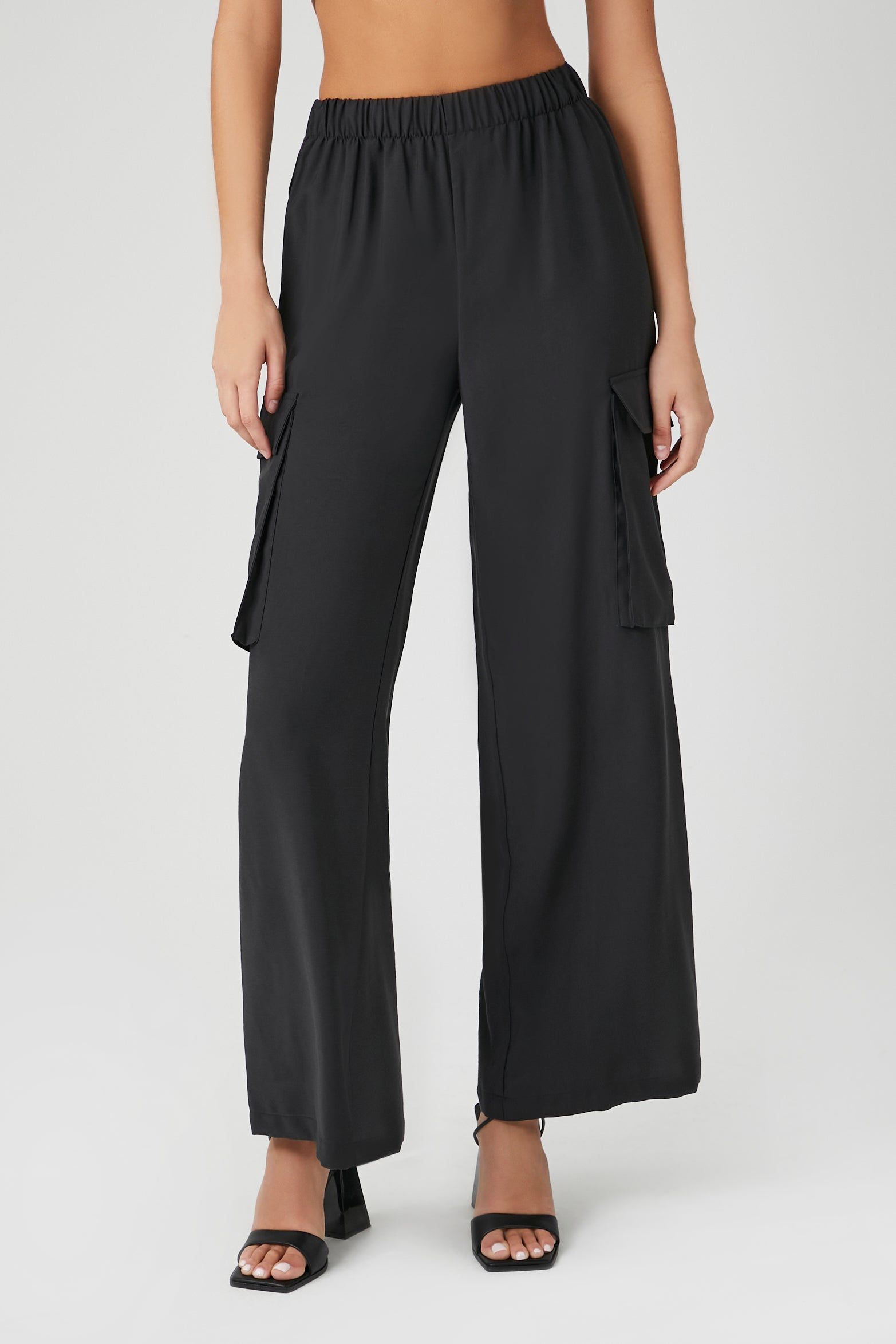 Wide Leg Poplin Cargo Pant sold by Urban Planet product image thumbnail 2