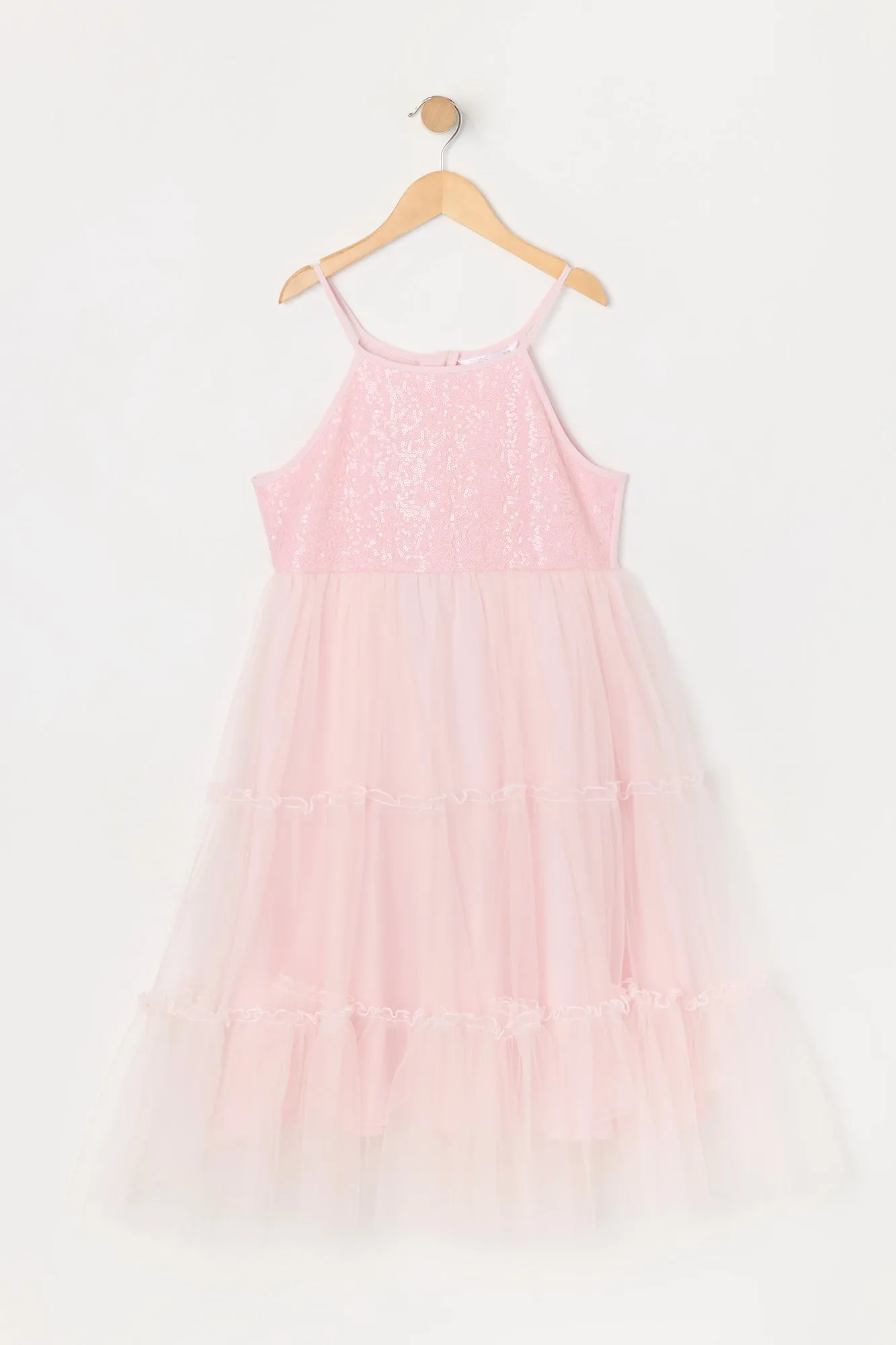 Girls Sequin Tulle Tiered Dress sold by Urban Planet