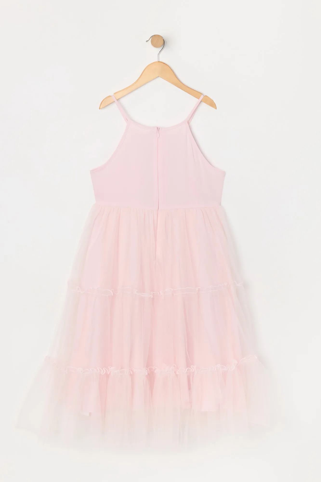 Girls Sequin Tulle Tiered Dress sold by Urban Planet product image thumbnail 2