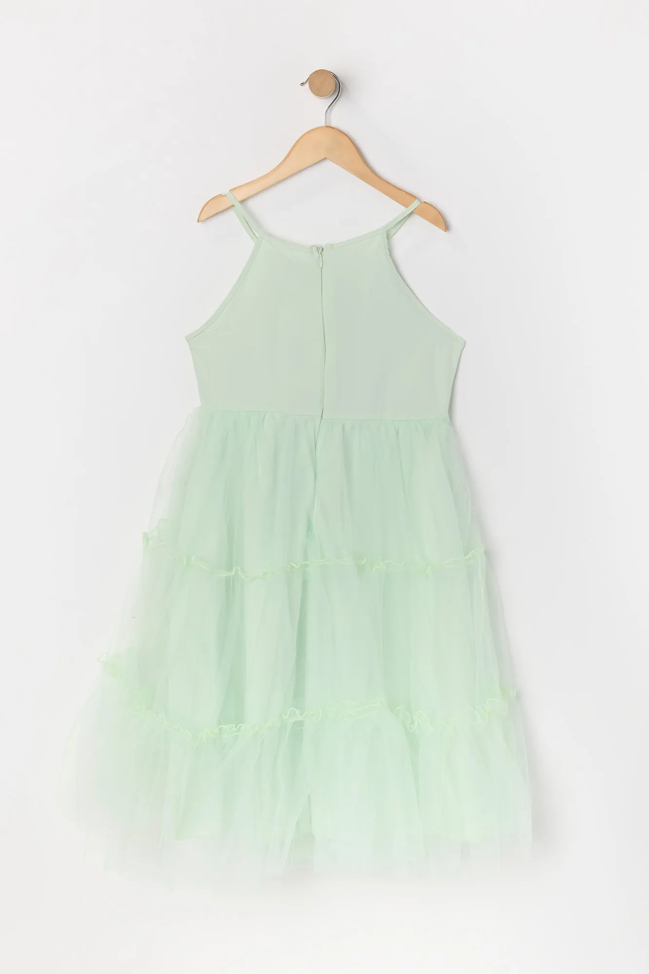 Girls Sequin Tulle Tiered Dress sold by Urban Planet product image thumbnail 4