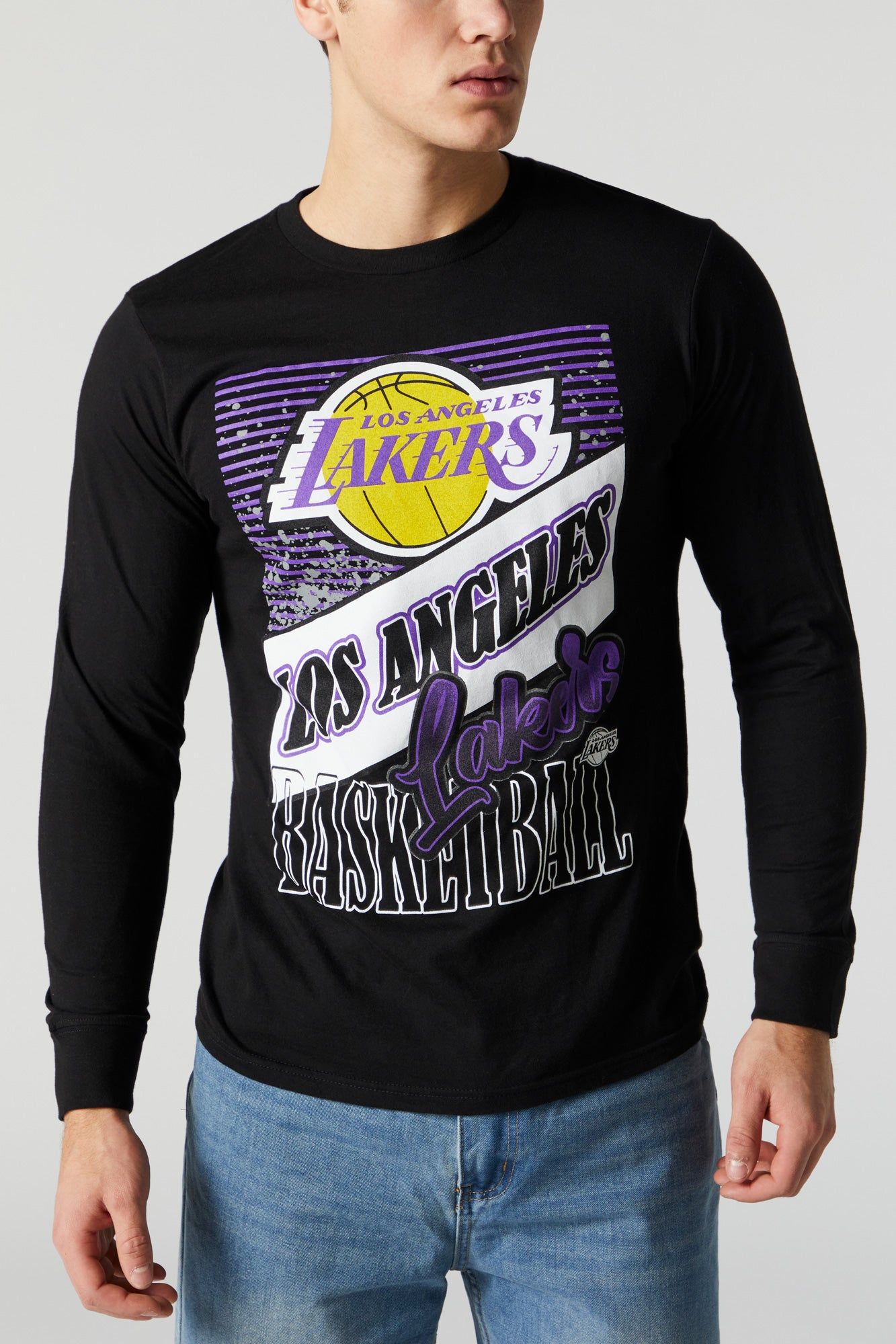 Haut à manches longues avec imprimé Los Angeles Lakers sold by Urban Planet product image thumbnail 4