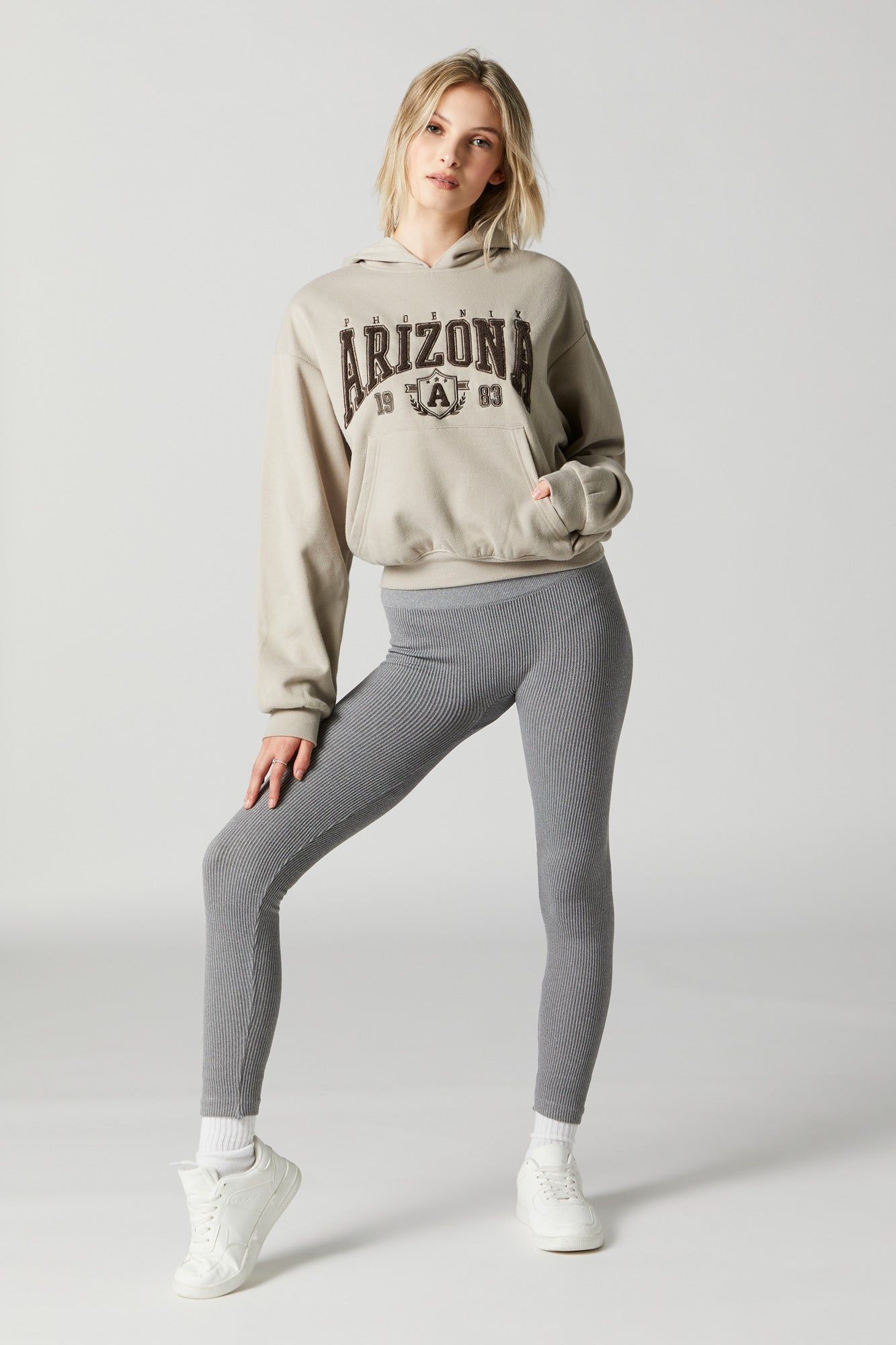 Arizona Chenille Embroidered Fleece Hoodie sold by Urban Planet product image thumbnail 2