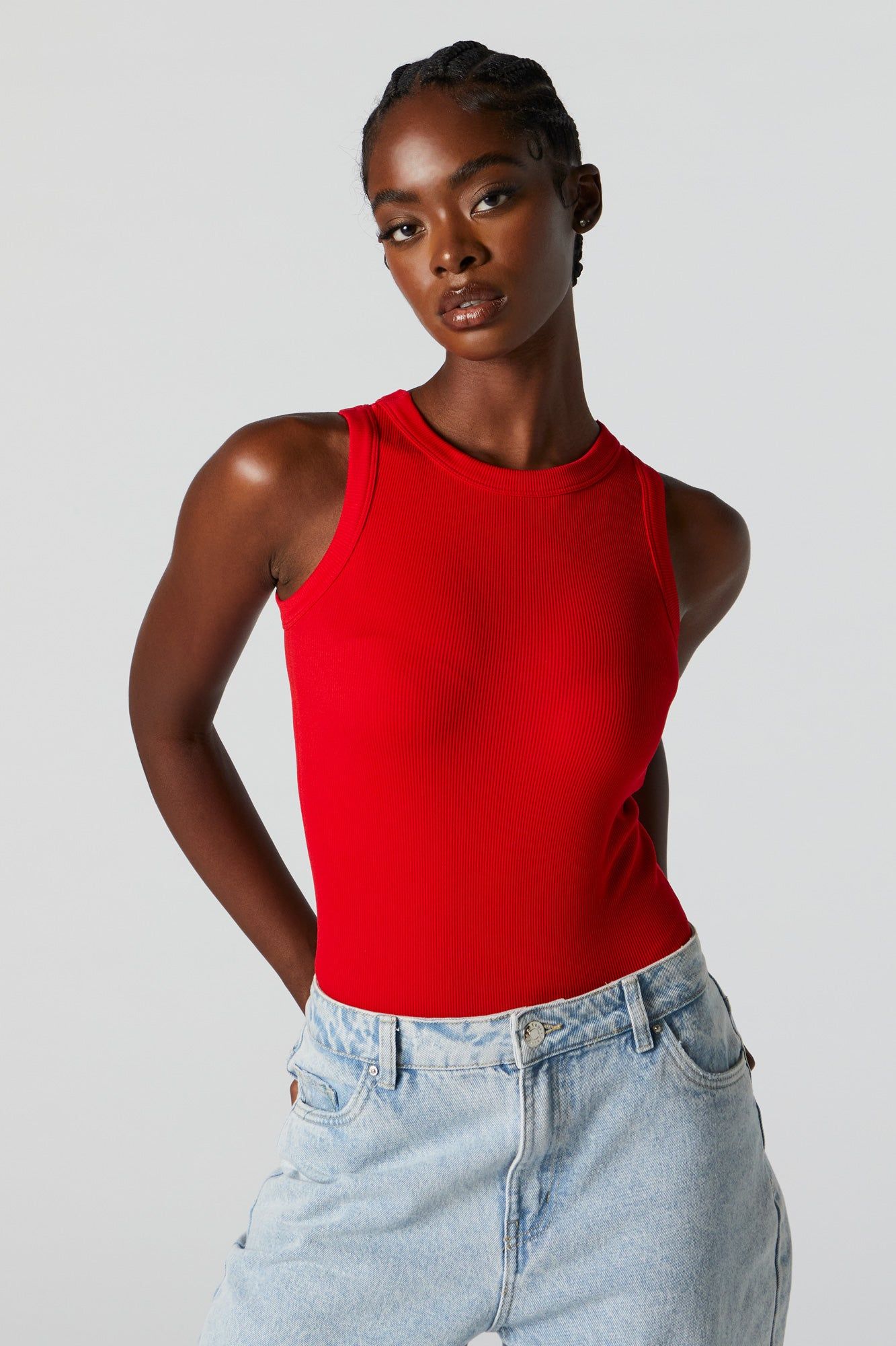 Seamless Ribbed High Neck Bodysuit sold by Urban Planet