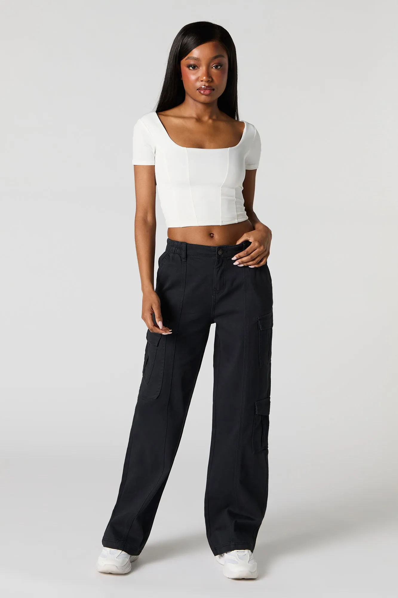 3 Pocket Straight Leg Cargo Pant sold by Urban Planet