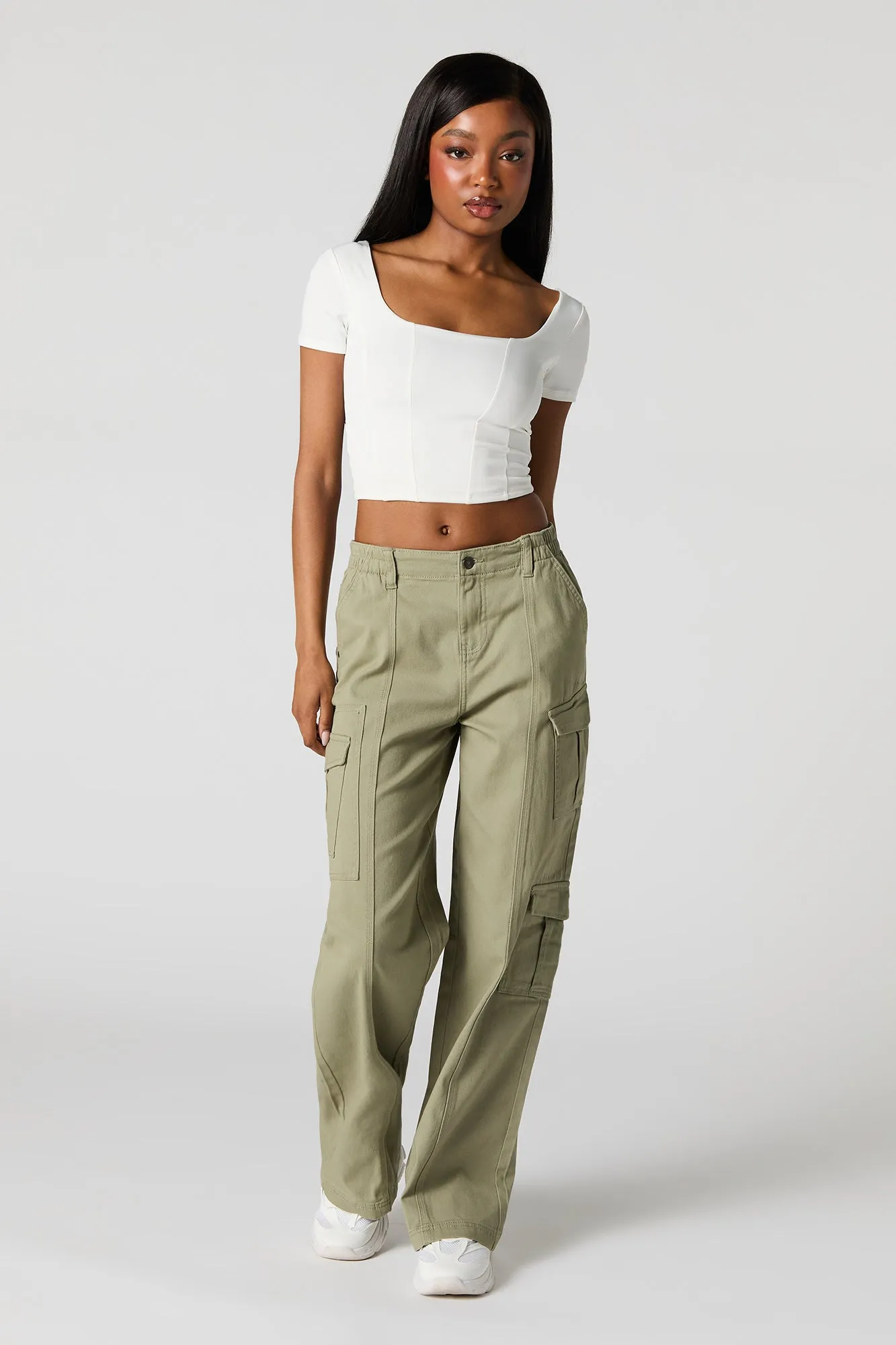 3 Pocket Straight Leg Cargo Pant sold by Urban Planet product image thumbnail 4