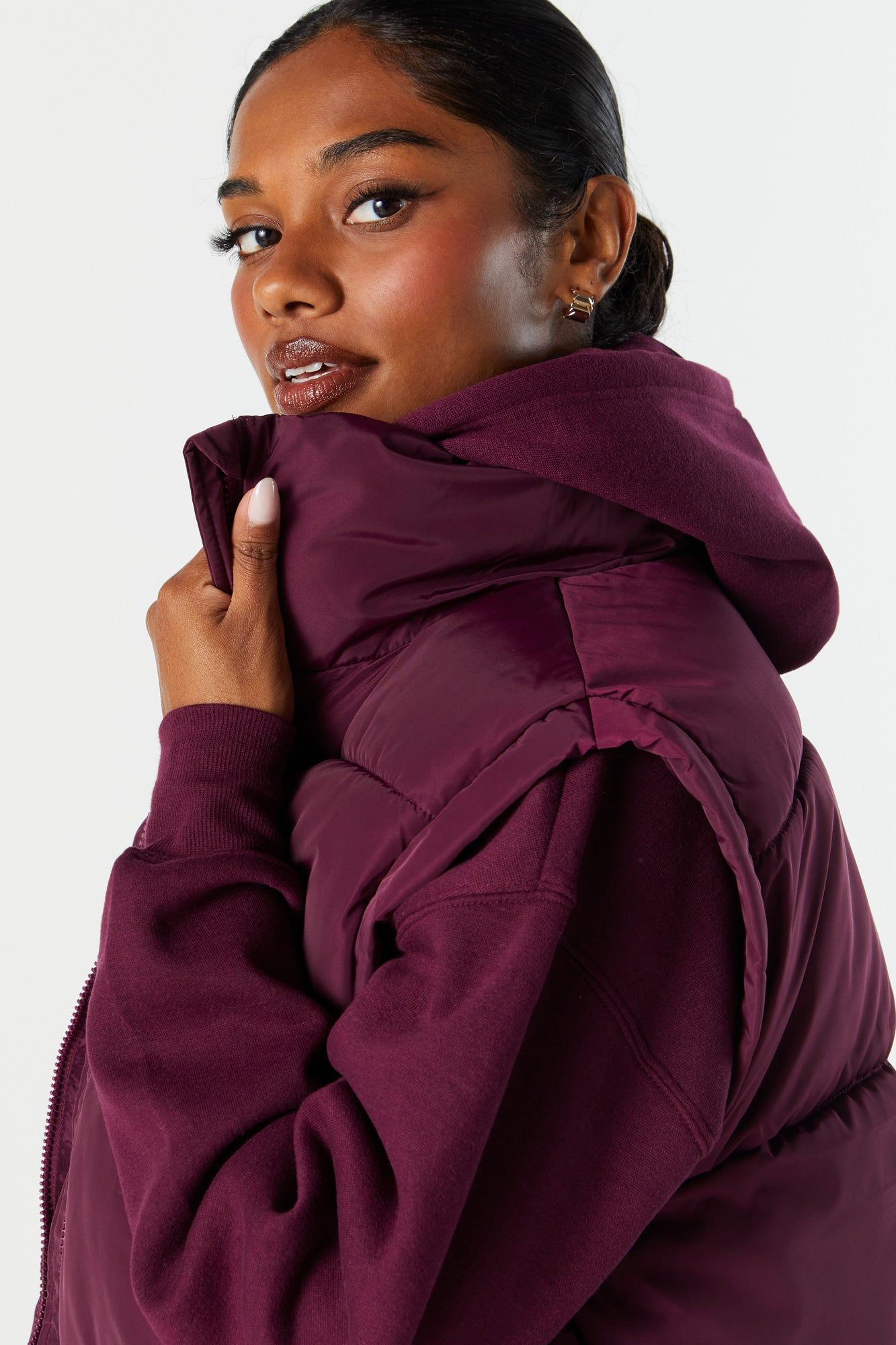 Oversized Puffer Vest sold by Urban Planet product image thumbnail 4