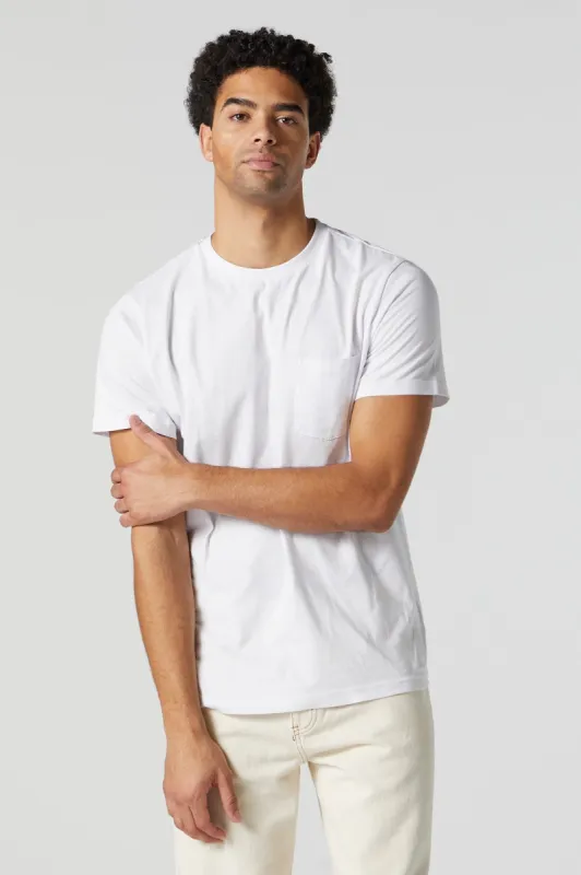 Chest Pocket Crew Neck T-Shirt sold by Urban Planet