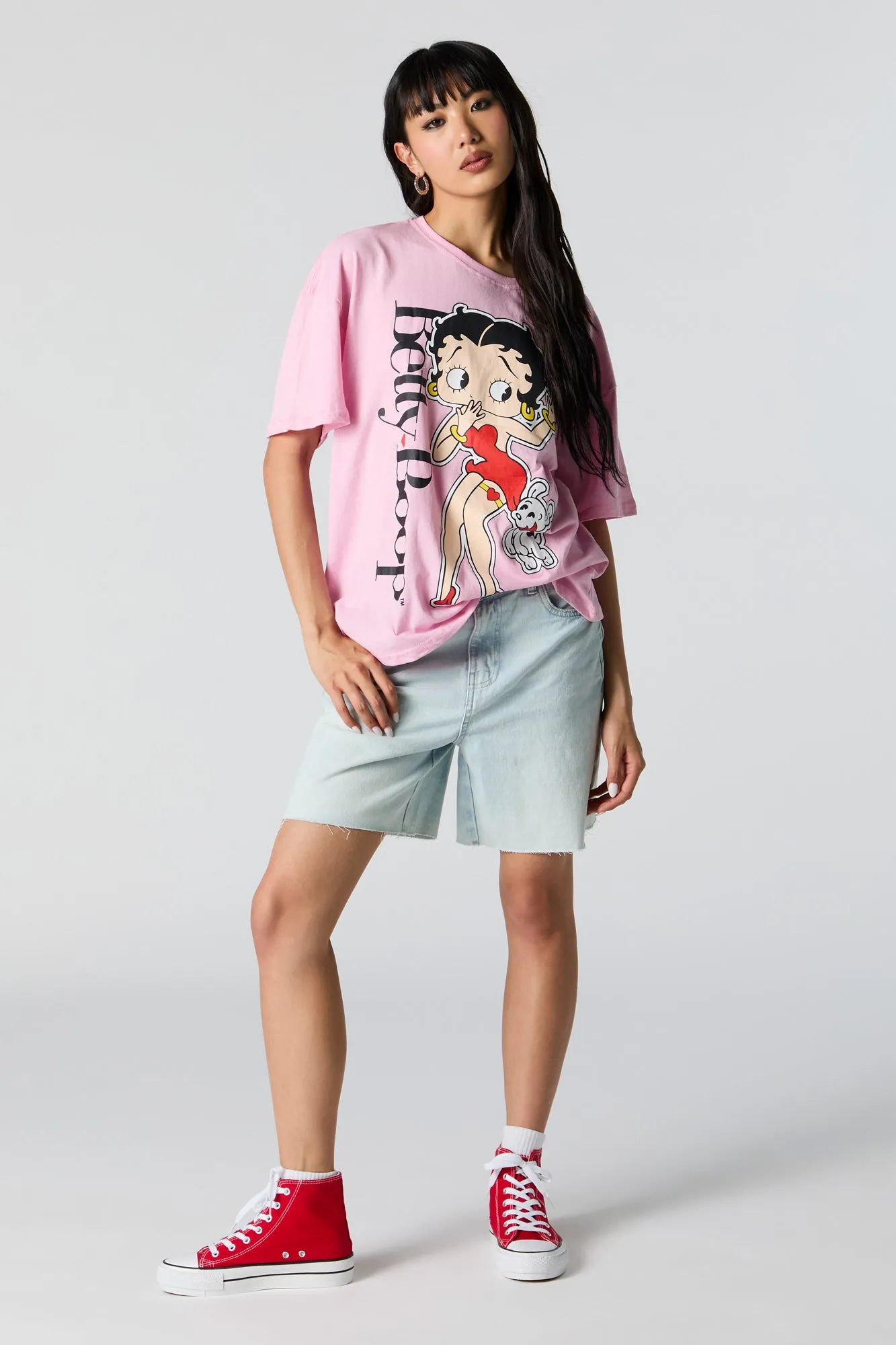Betty Boop Graphic Boyfriend T-Shirt sold by Urban Planet product image thumbnail 2