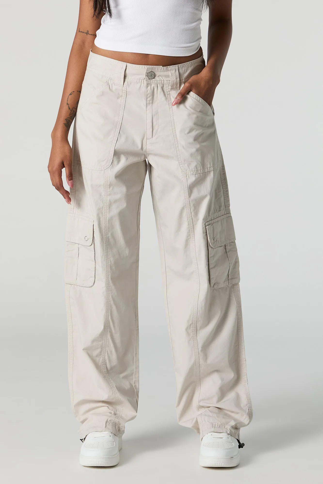 Toggle Hem Straight Leg Cargo Pant sold by Urban Planet product image thumbnail 5