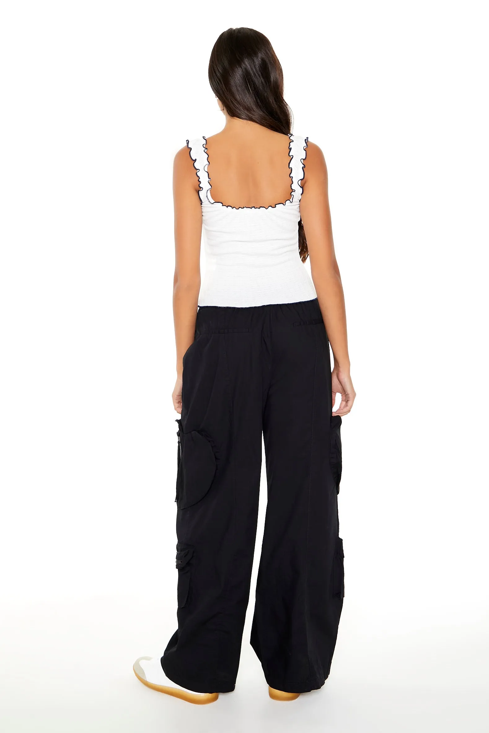 Pantalon cargo à jambe large avec taille coulissante sold by Urban Planet product image thumbnail 2