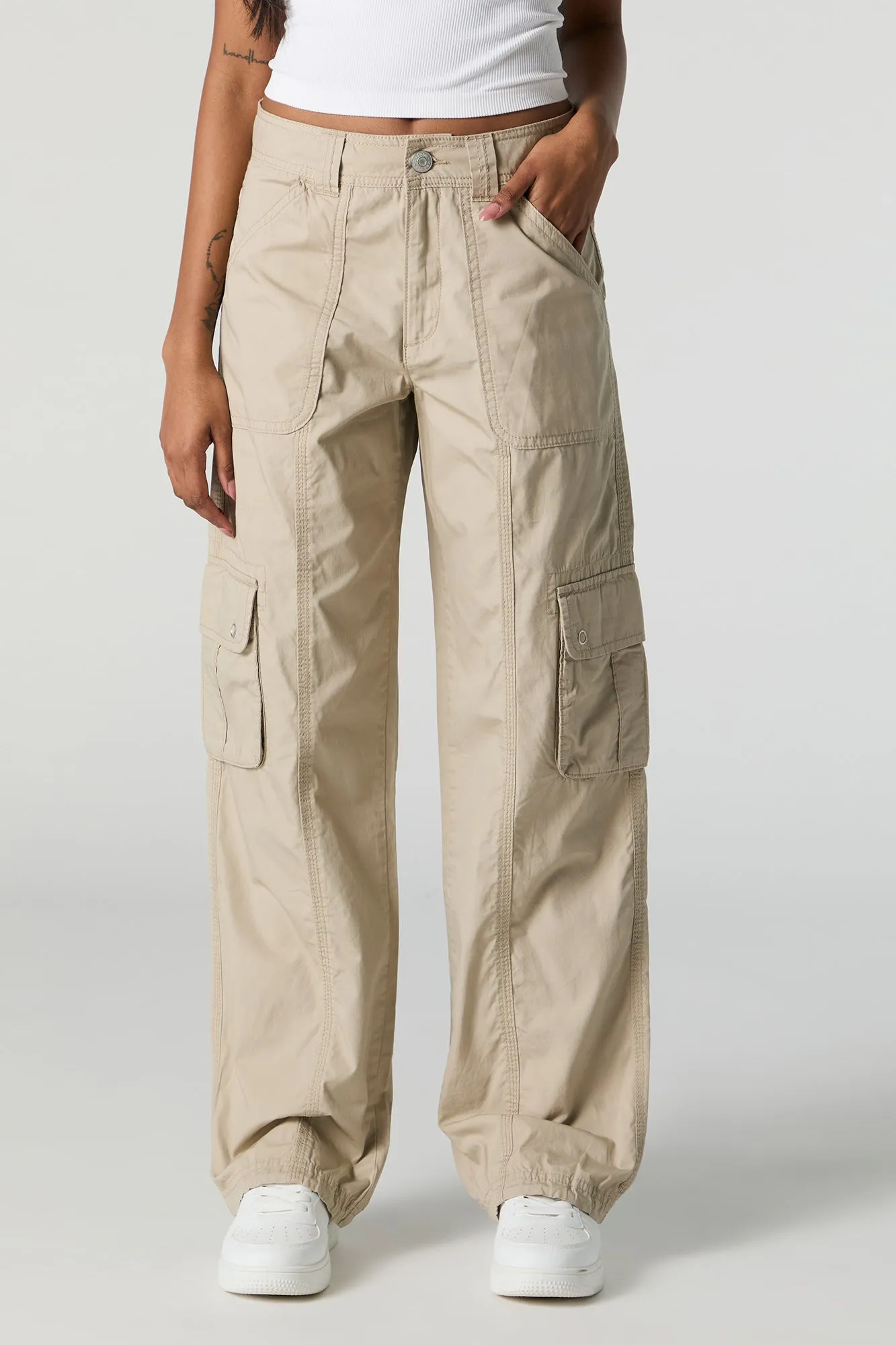 Toggle Hem Straight Leg Cargo Pant sold by Urban Planet product image thumbnail 2