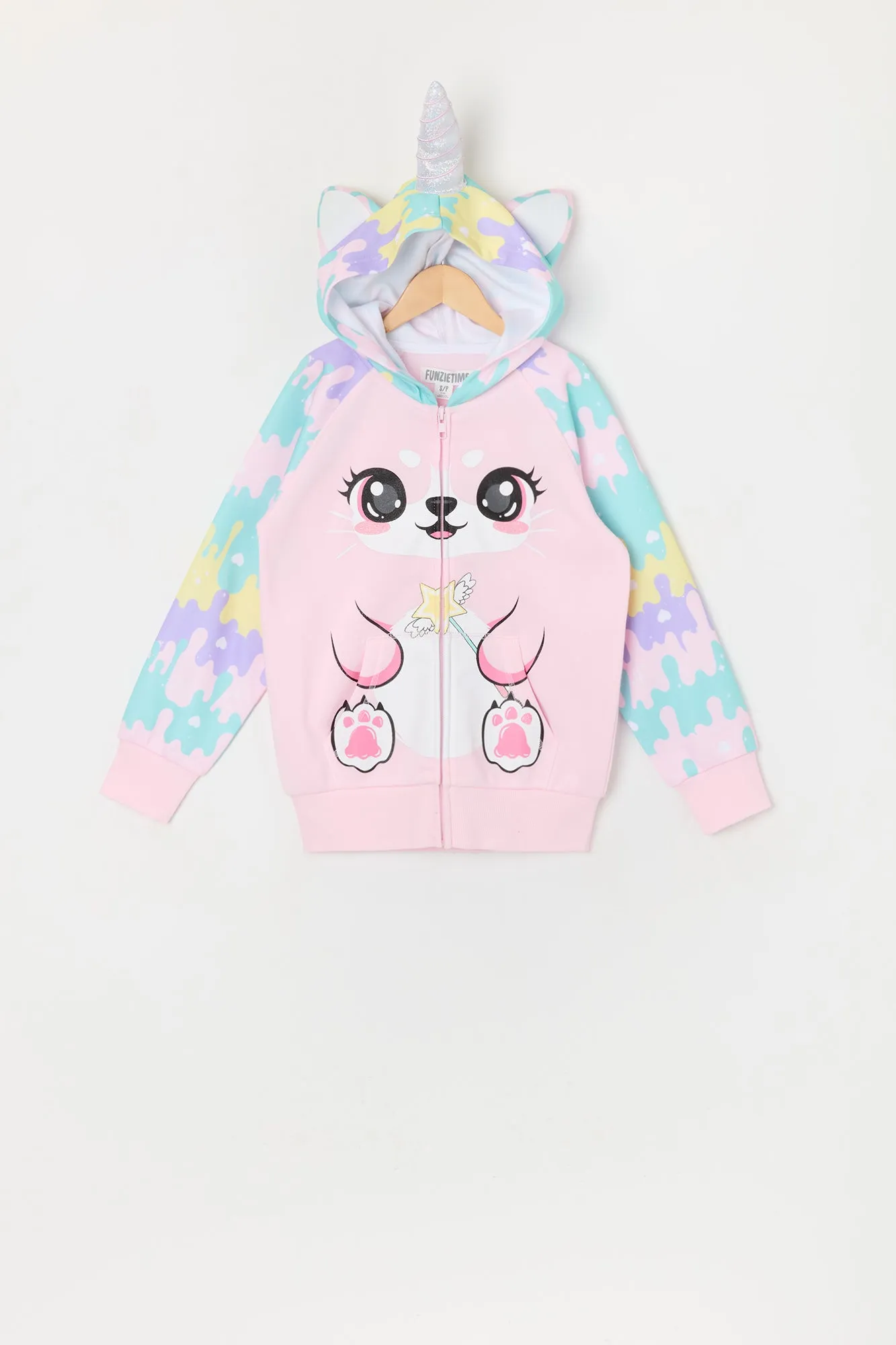 Girls Fairy Unicorn Character Hoodie sold by Urban Planet product image thumbnail 3