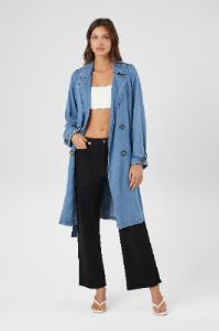 Trench en denim avec ceinture sold by Urban Planet