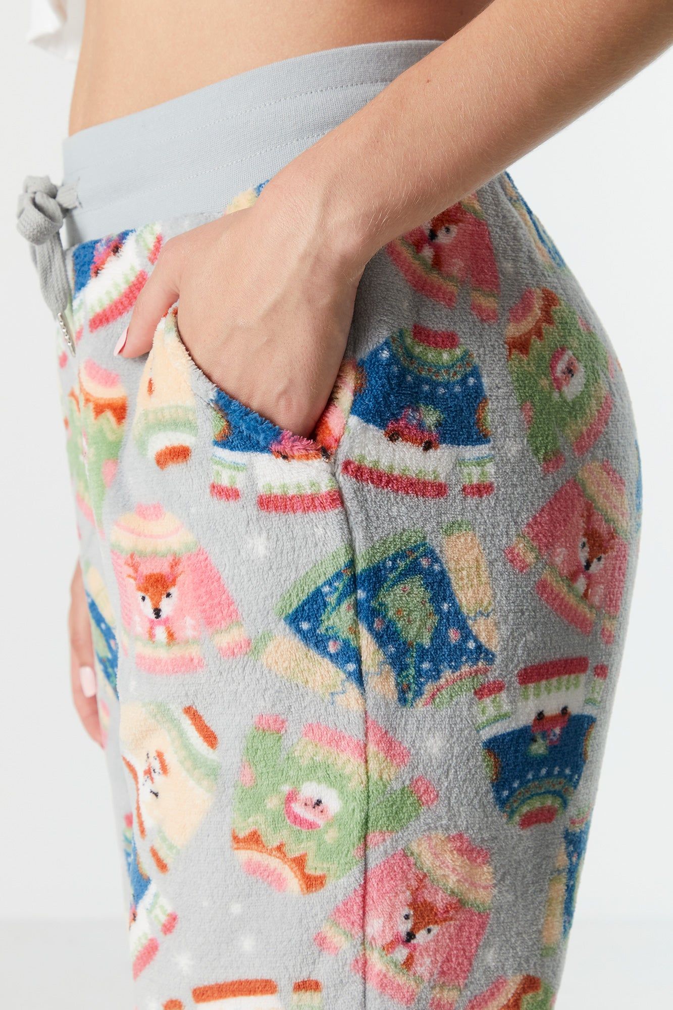 Plush Xmas Sweater Pajama Jogger sold by Urban Planet product image thumbnail 4