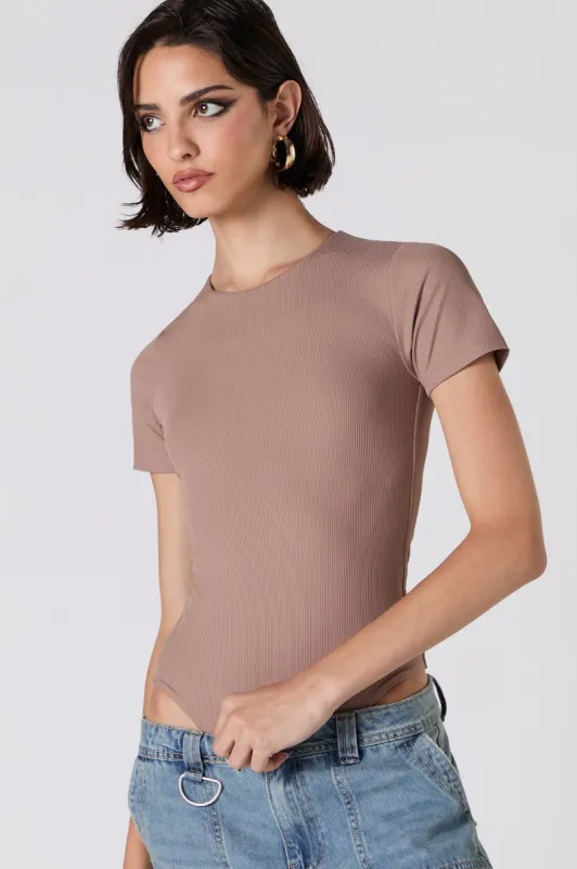 Ribbed Short Sleeve Bodysuit sold by Urban Planet
