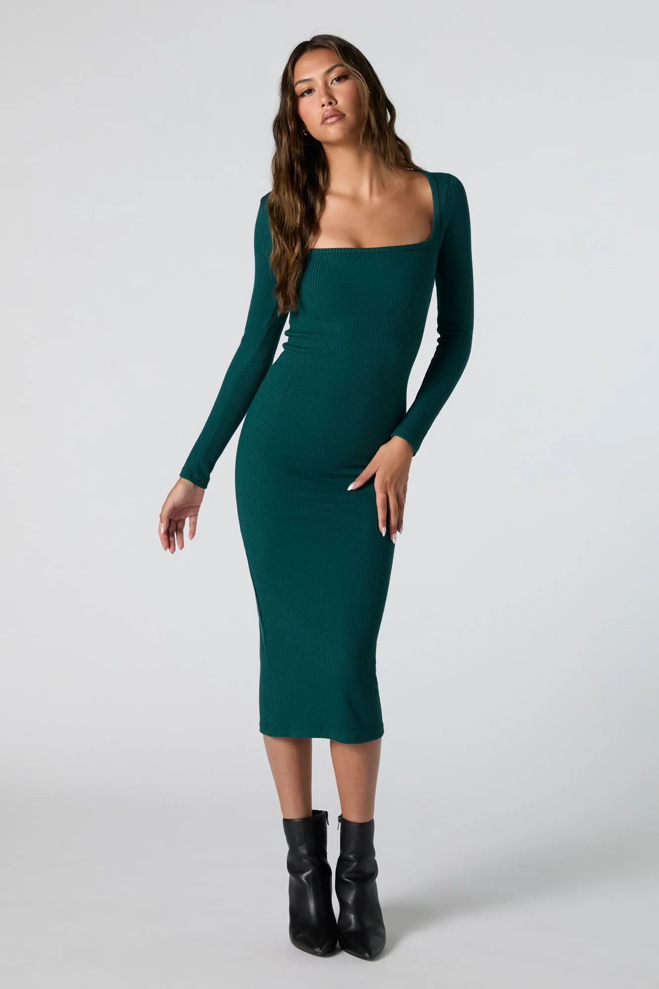 Ribbed Knit Bodycon Midi Sweater Dress sold by Urban Planet