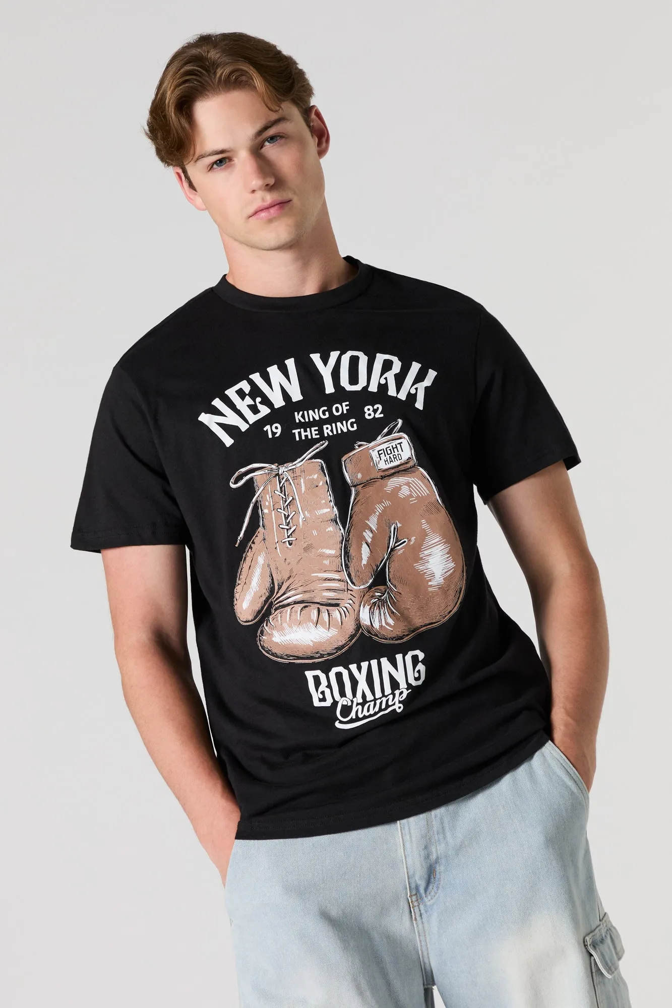 T-shirt à imprimé New York Boxing sold by Urban Planet
