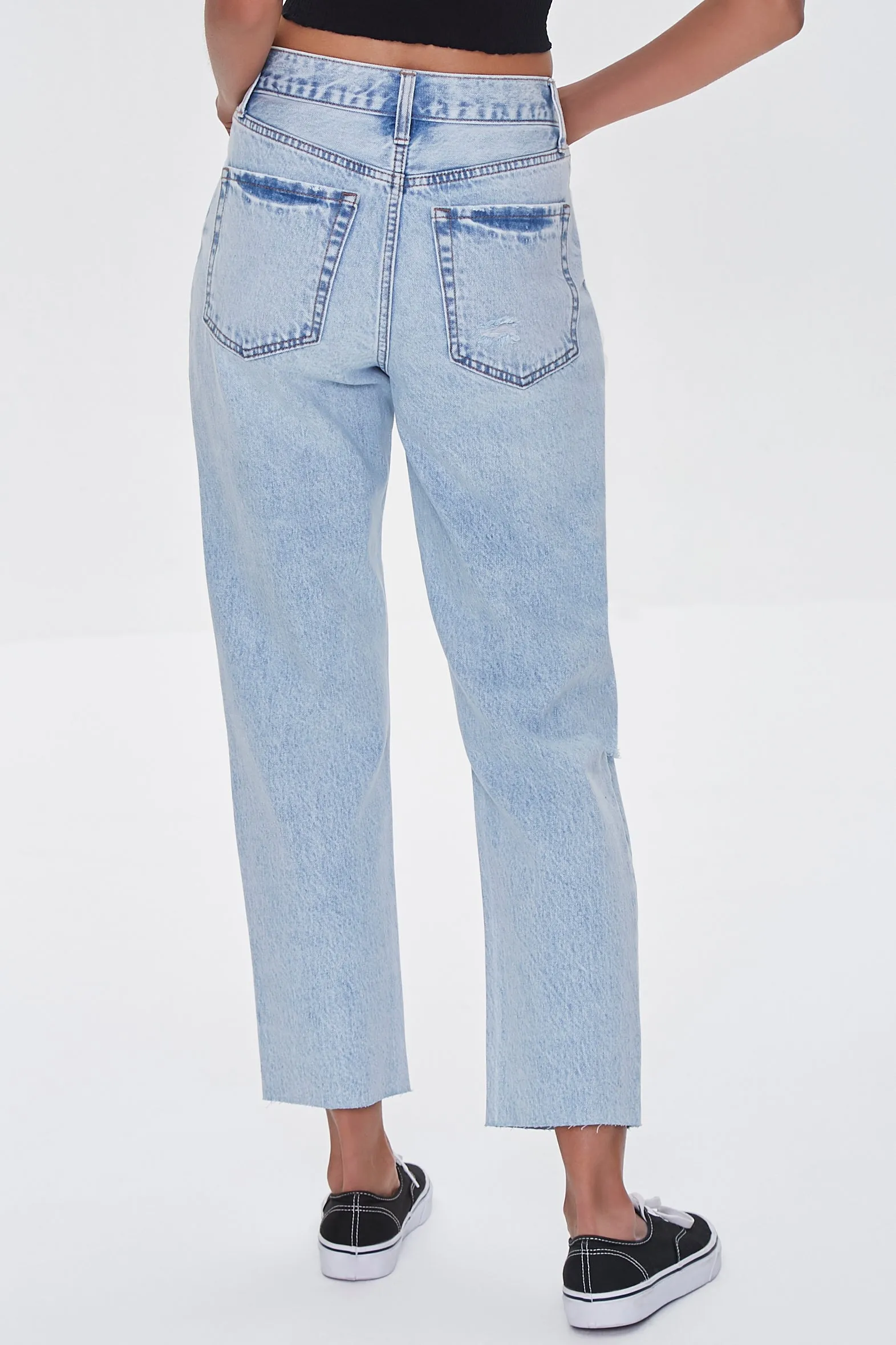 Distressed Denim Cropped Jean sold by Urban Planet product image thumbnail 4