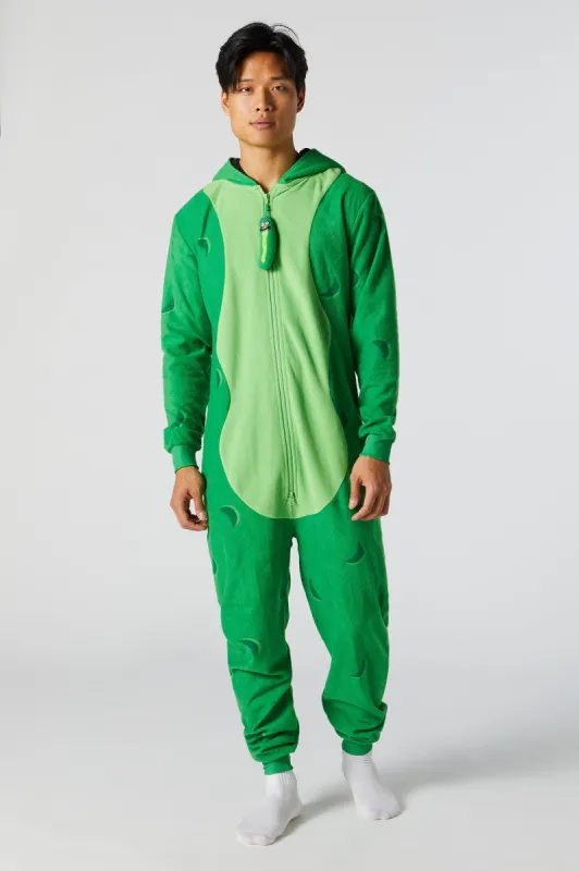 Plush 3D Pickle Rick Onesie sold by Urban Planet