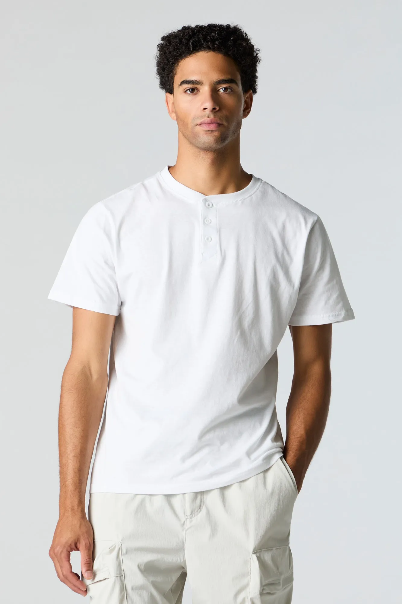 T-shirt Henley sold by Urban Planet product image thumbnail 4