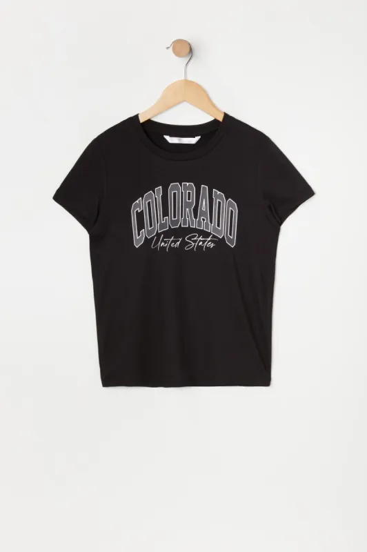 Girls Colorado Graphic T-Shirt sold by Urban Planet