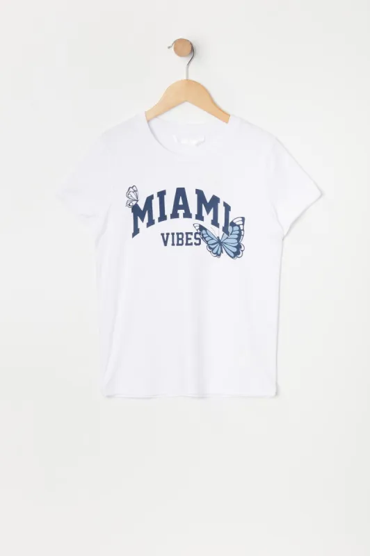 Girls Miami Graphic T-Shirt sold by Urban Planet