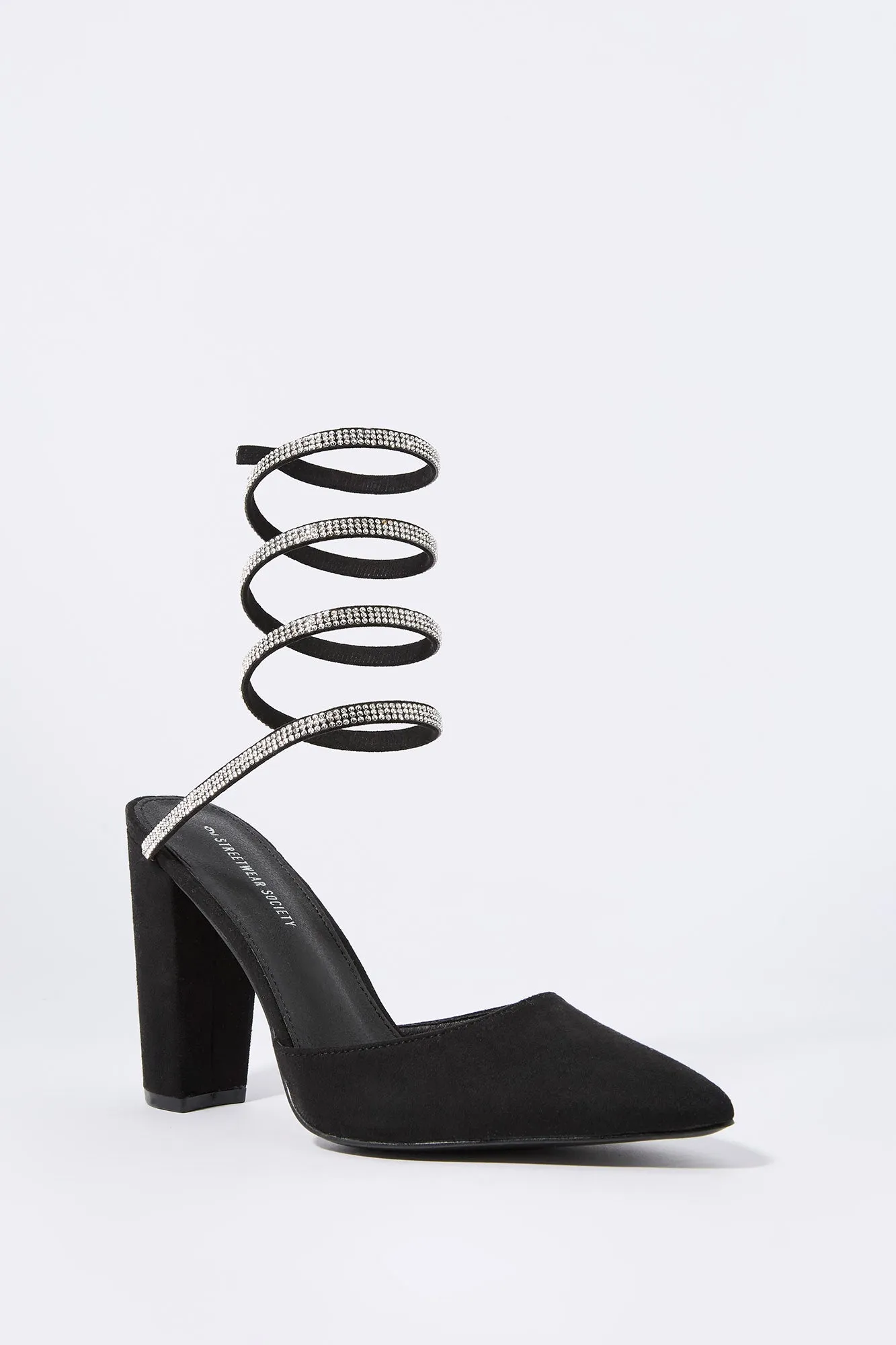 Rhinestone Wrap Up Pointed Heel sold by Urban Planet product image thumbnail 3