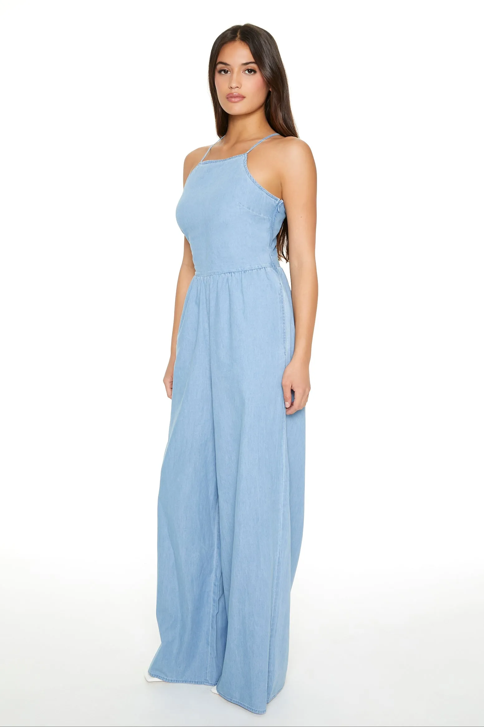 Lace Up Wide Leg Jumpsuit sold by Urban Planet product image thumbnail 2