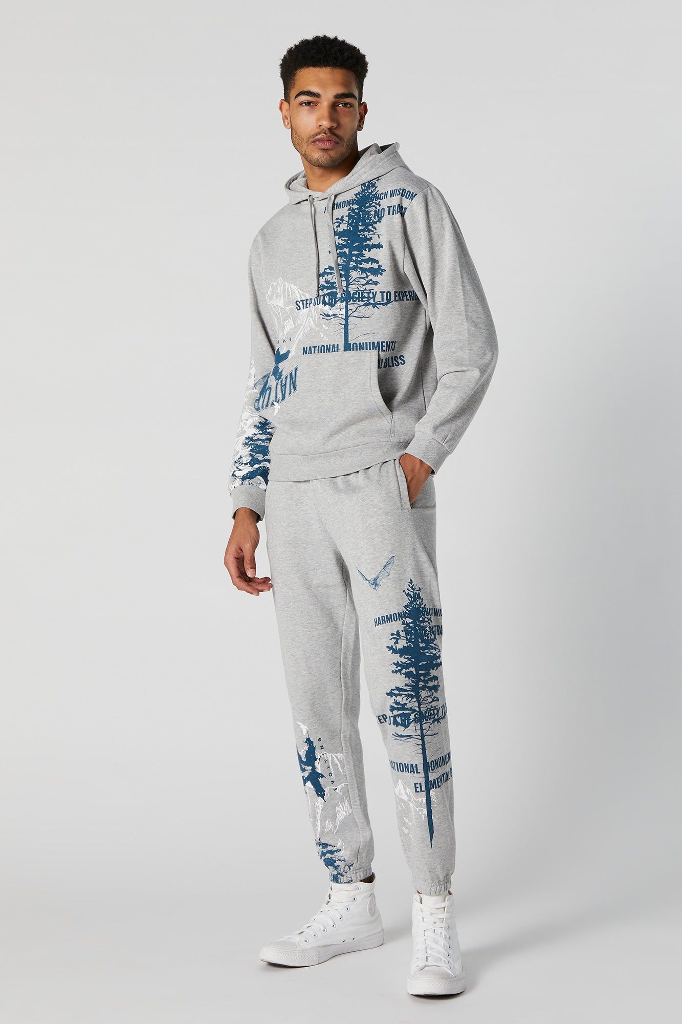 National Monuments Graphic Fleece Jogger sold by Urban Planet product image thumbnail 2