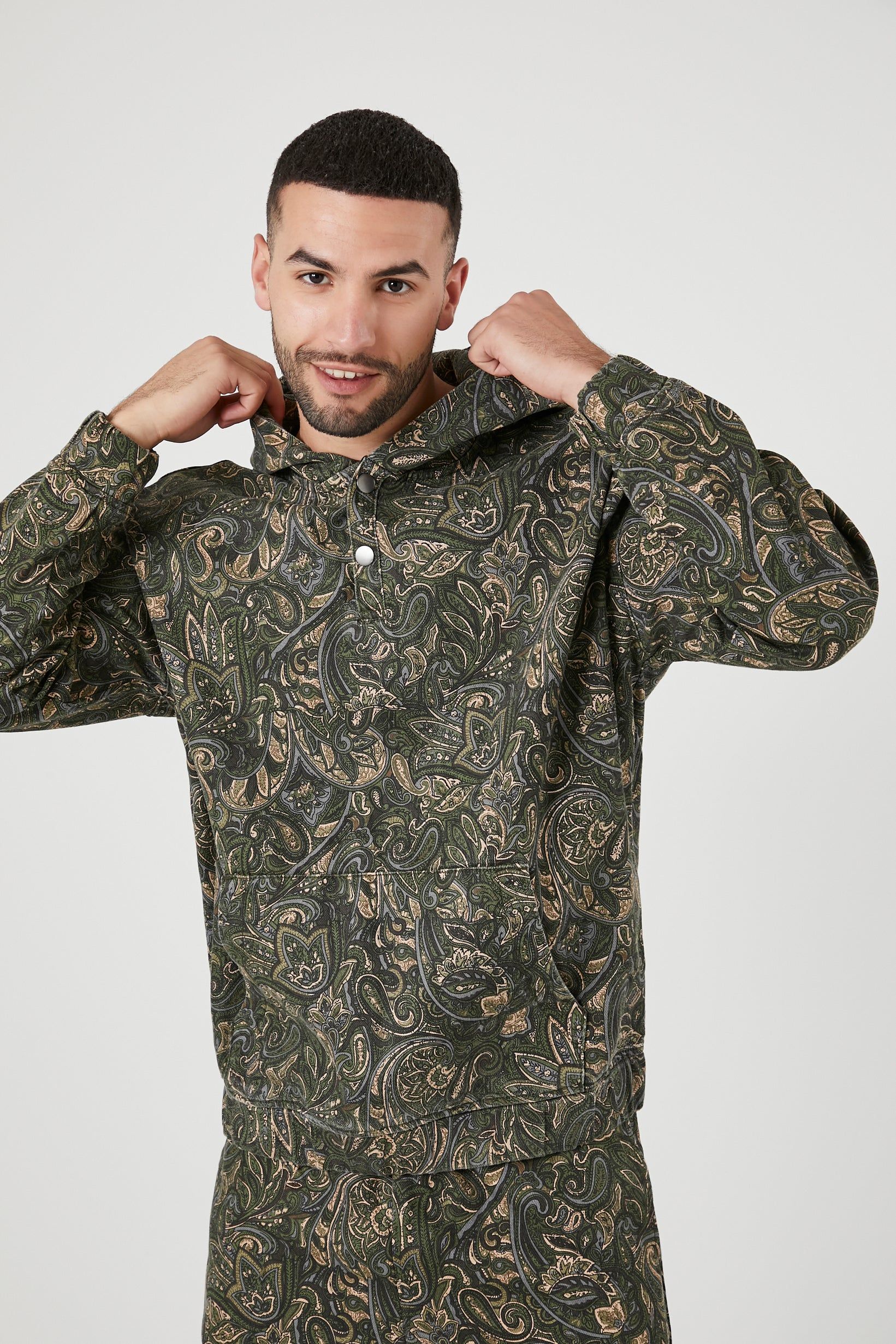 Paisley Print Hoodie sold by Urban Planet