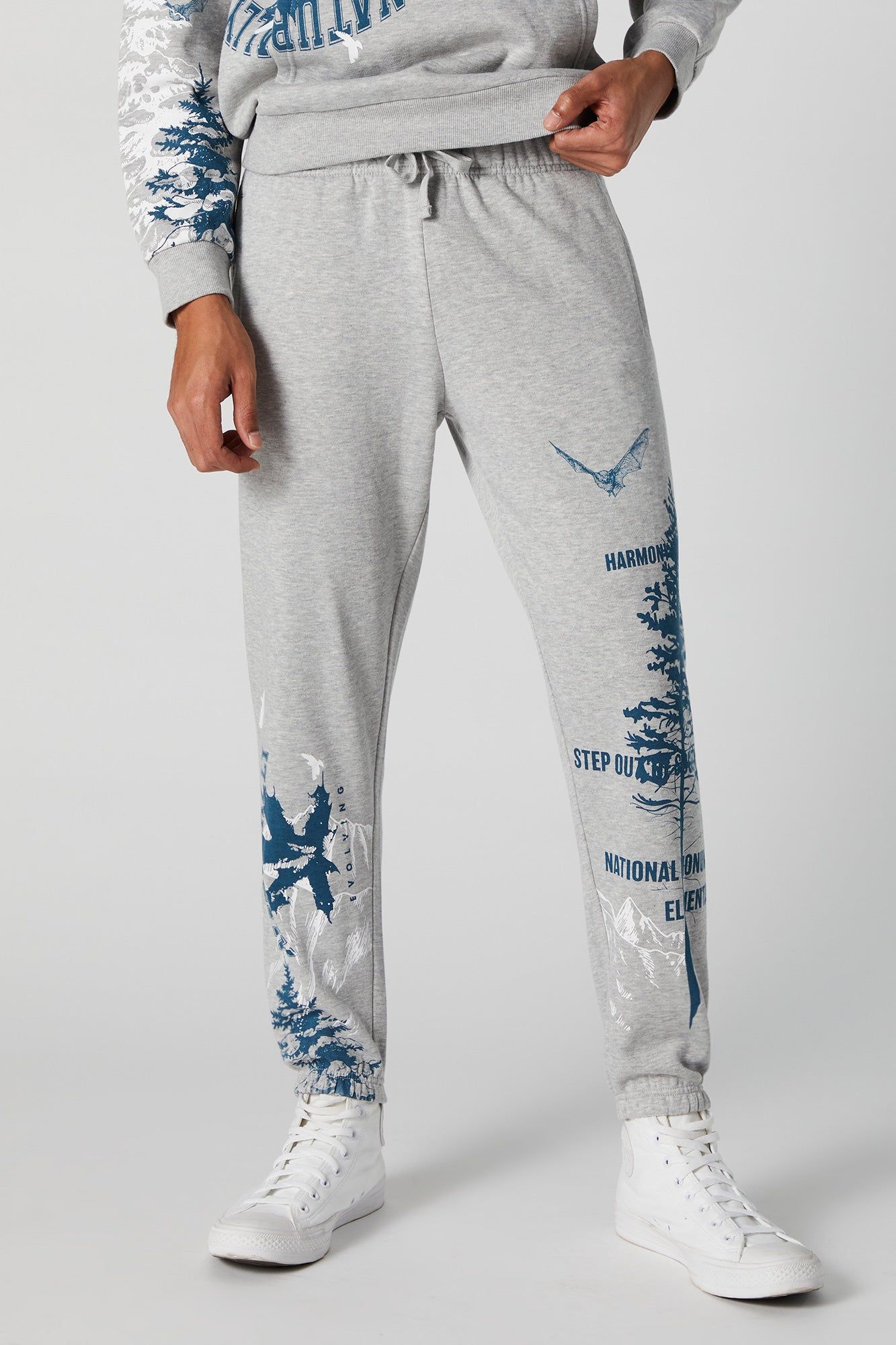 National Monuments Graphic Fleece Jogger sold by Urban Planet