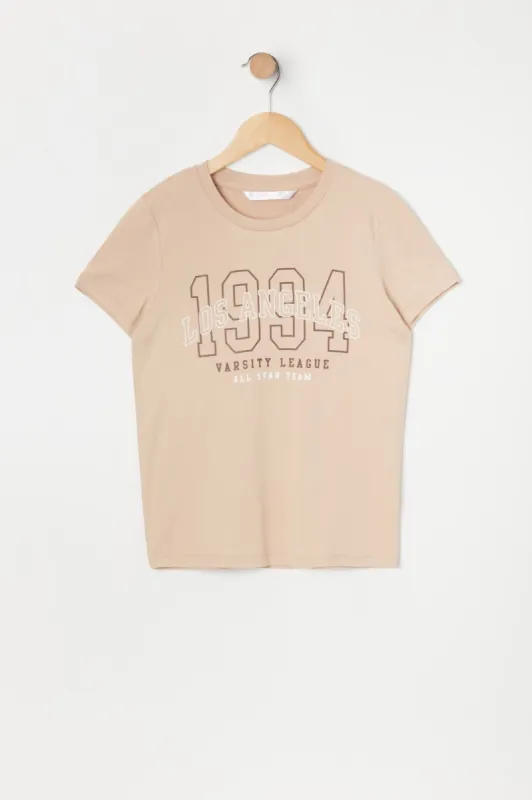 Girls Los Angeles Varsity Graphic T-Shirt sold by Urban Planet