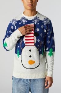 3D Snowman Ugly Xmas Sweater sold by Urban Planet