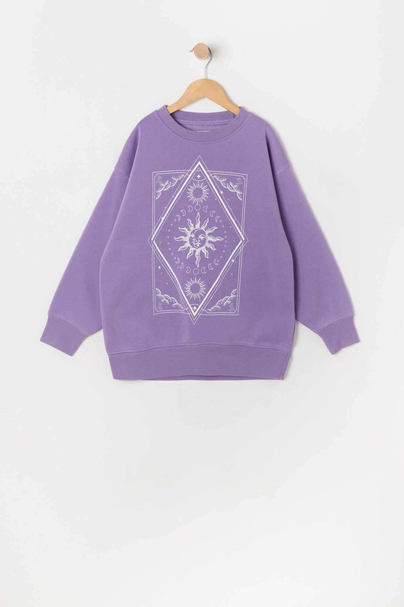 Girls Tarot Card Graphic Fleece Sweatshirt sold by Urban Planet