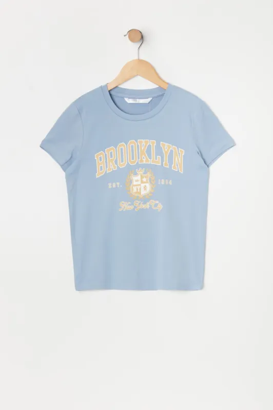 Girls Brooklyn Graphic T-Shirt sold by Urban Planet