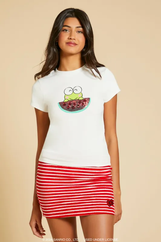 T-shirt à imprimé Keroppi melon d'eau avec paillettes sold by Urban Planet
