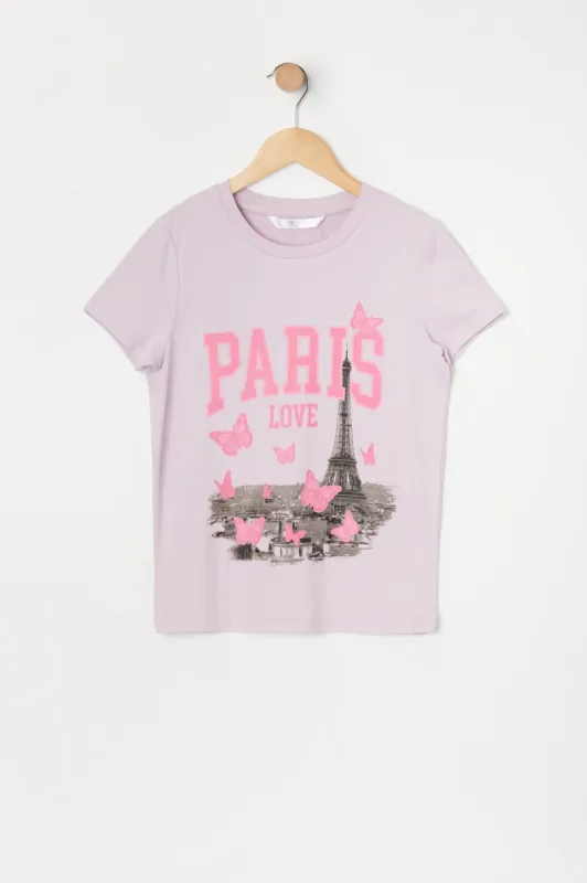 Girls Paris Graphic T-Shirt sold by Urban Planet